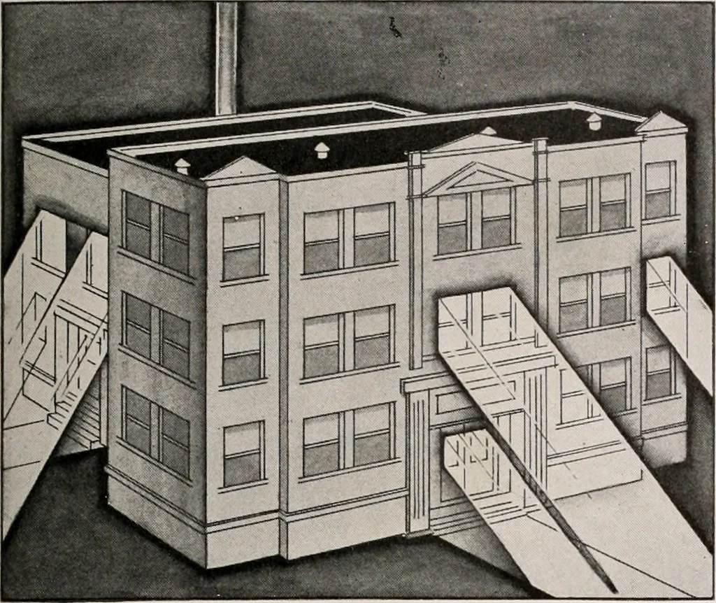 An illustration from Architect and engineer, 1905, leaf 152