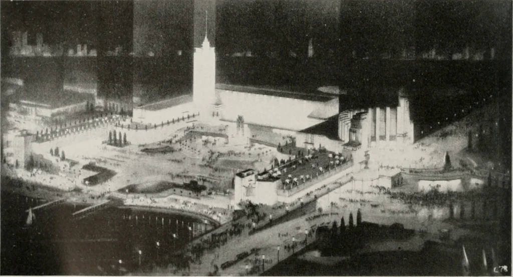 An illustration from Architect and engineer, 1905, leaf 163