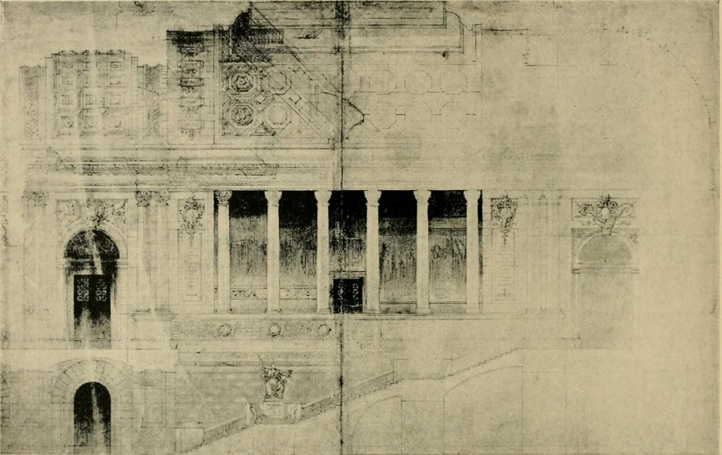 An illustration from Architect and engineer, 1905, leaf 39