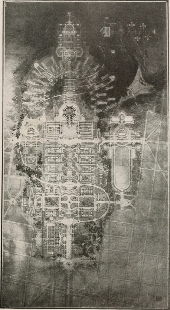 An illustration from Architect and engineer, 1905, leaf 396