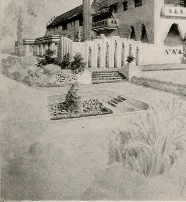 An illustration from Architect and engineer, 1905, leaf 248