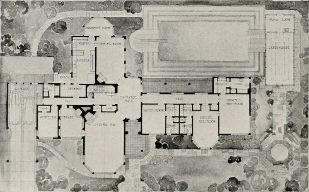An illustration from Architect and engineer, 1905, leaf 372