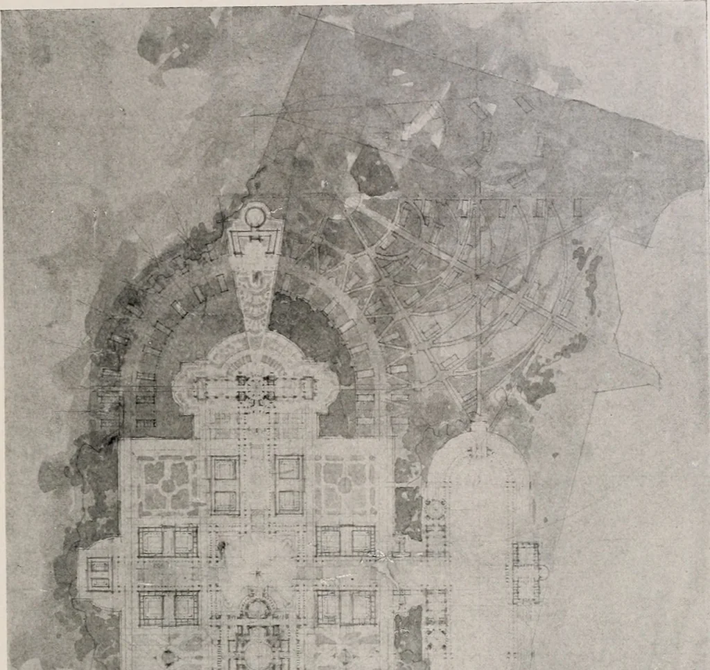 An illustration from Architect and engineer, 1905, leaf 42
