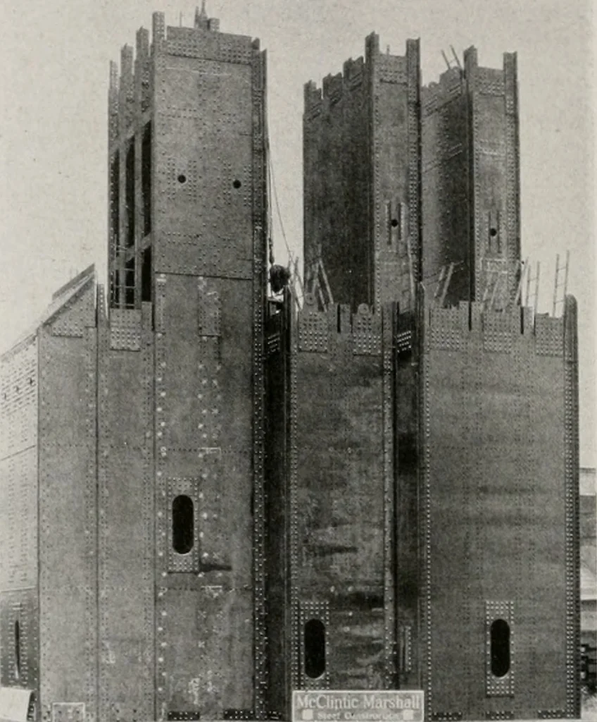 An illustration from Architect and engineer, 1905, leaf 45