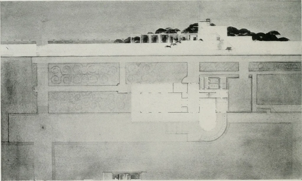 An illustration from Architect and engineer, 1905, leaf 189