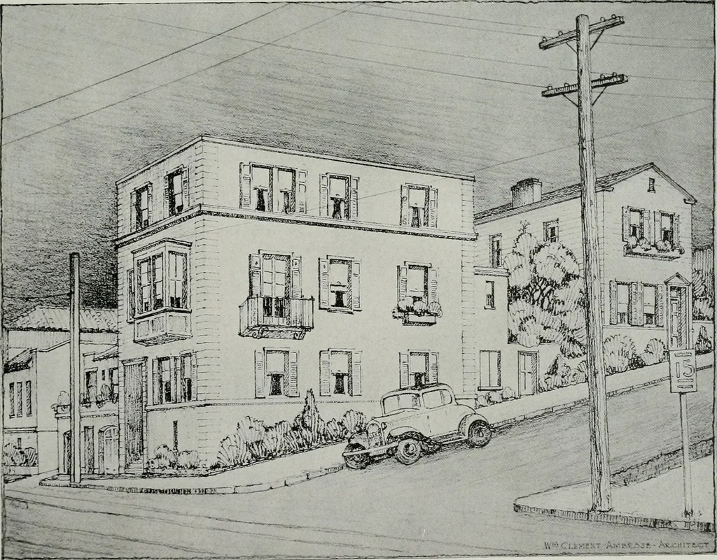 An illustration from Architect and engineer, 1905, leaf 246