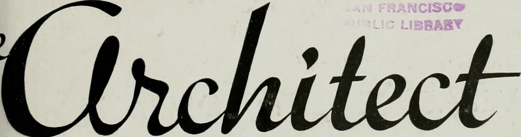 An illustration from Architect and engineer, 1905, leaf 382