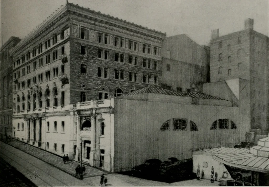 An illustration from Architect and engineer, 1905, leaf 120