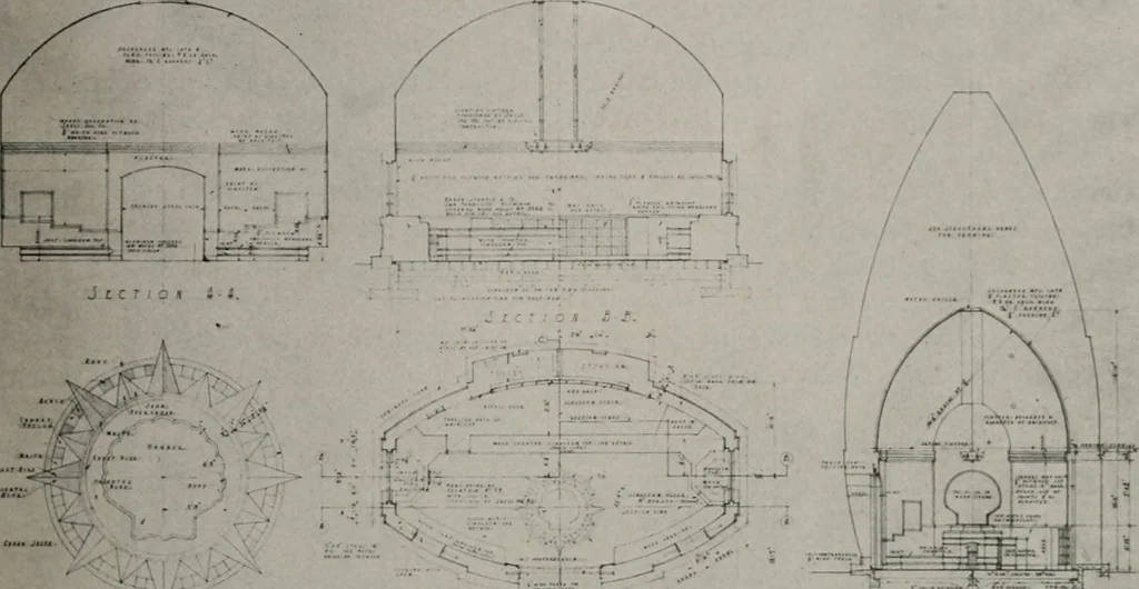 An illustration from Architect and engineer, 1905, leaf 170