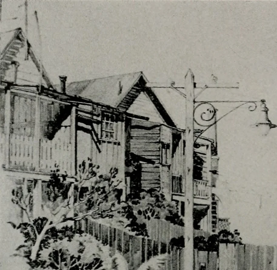 An illustration from Architect and engineer, 1905, leaf 197