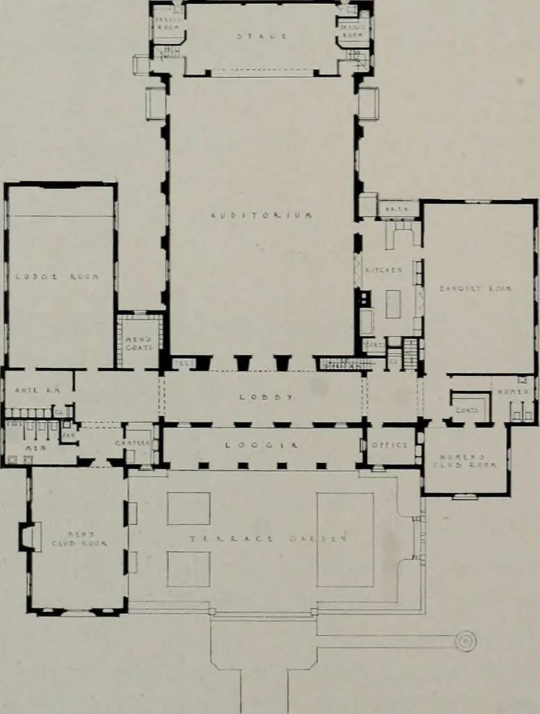 An illustration from Architect and engineer, 1905, leaf 321