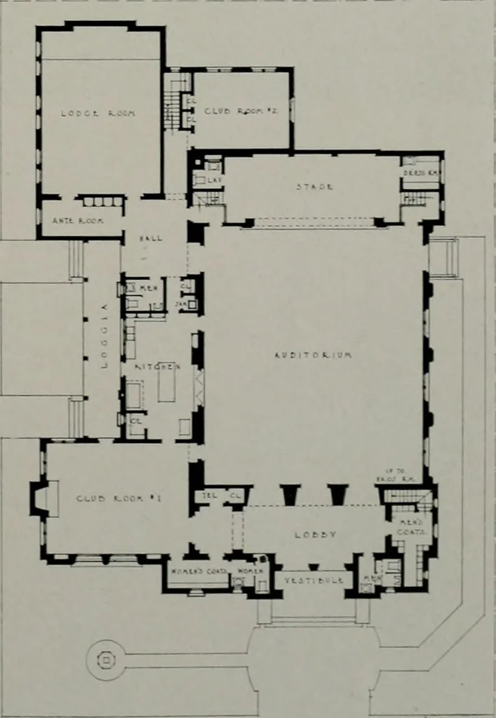 An illustration from Architect and engineer, 1905, leaf 322