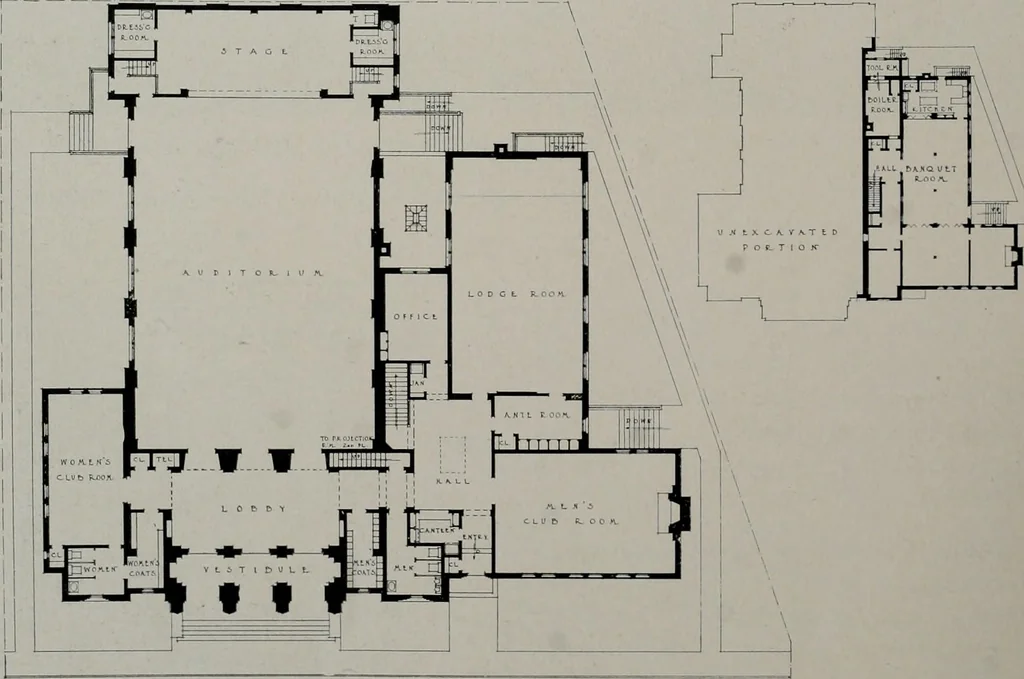 An illustration from Architect and engineer, 1905, leaf 325