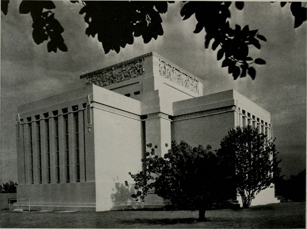 An illustration from Architect and engineer, 1905, leaf 395