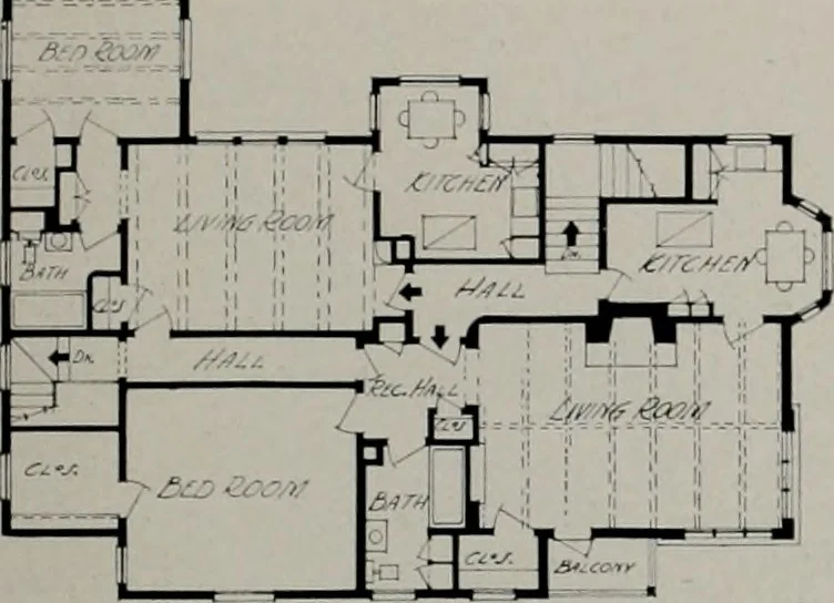 An illustration from Architect and engineer, 1905, leaf 422