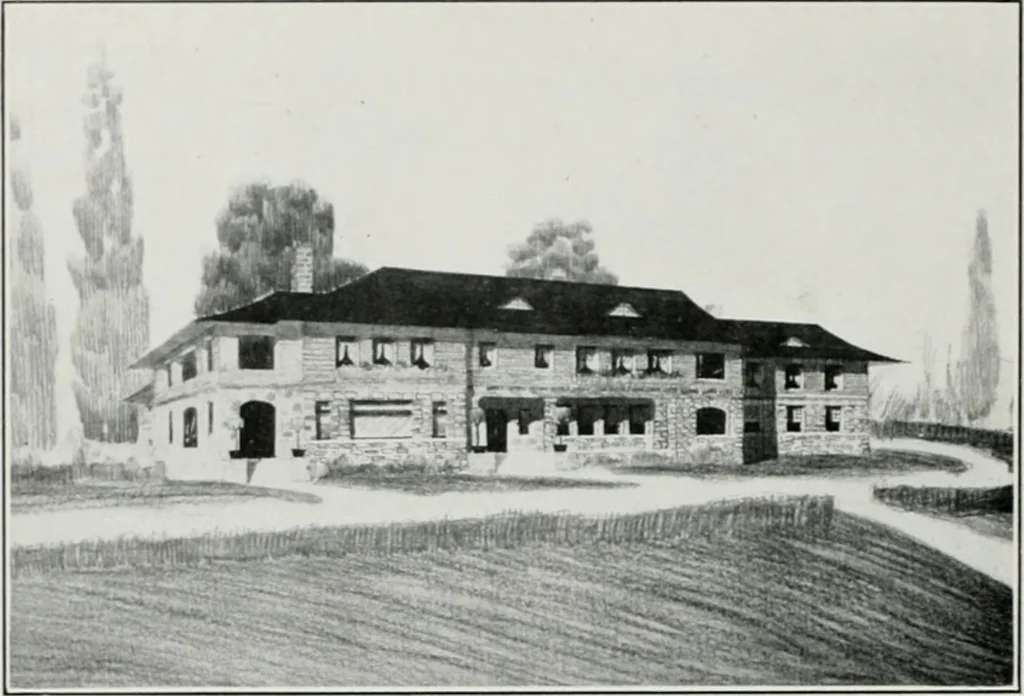 An illustration from The Architect & engineer of California and the Pacific Coast, 1905, leaf 129