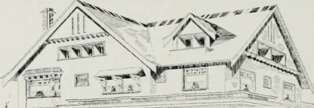 An illustration from The Architect & engineer of California and the Pacific Coast, 1905, leaf 135