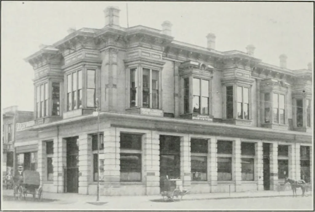 An illustration from The Architect & engineer of California and the Pacific Coast, 1905, leaf 141