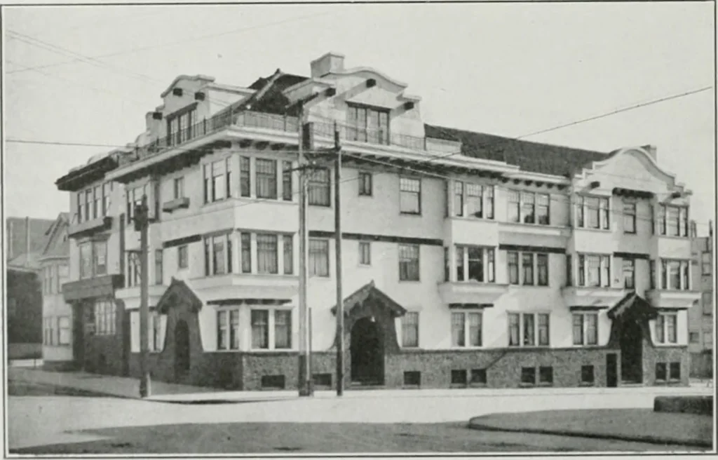 An illustration from The Architect & engineer of California and the Pacific Coast, 1905, leaf 161