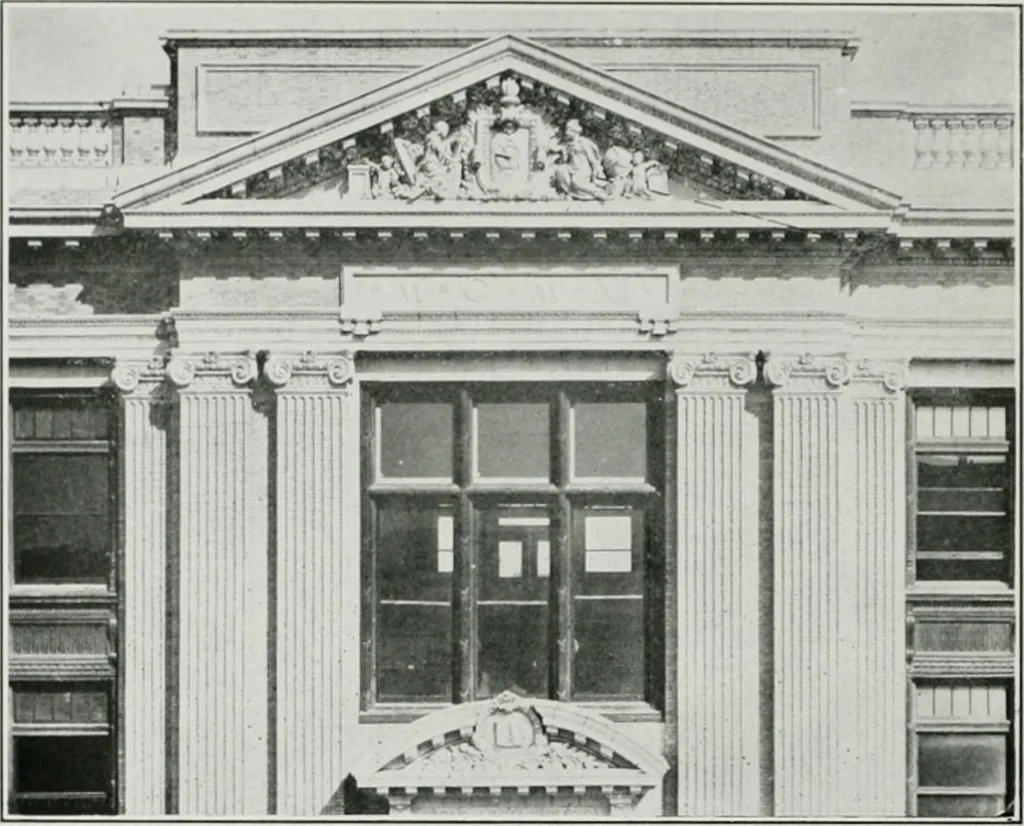 An illustration from The Architect & engineer of California and the Pacific Coast, 1905, leaf 221