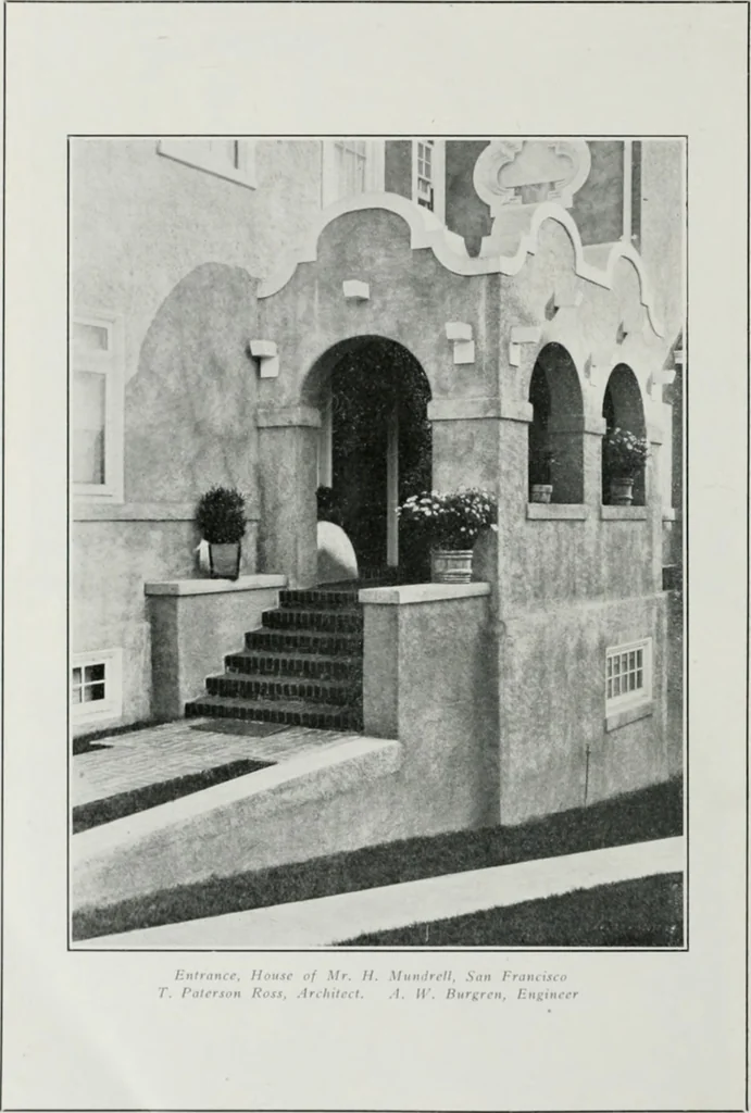 An illustration from The Architect & engineer of California and the Pacific Coast, 1905, leaf 27