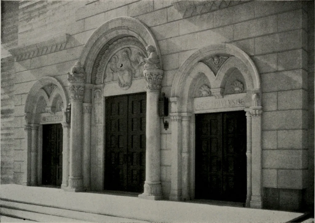 An illustration from Architect and engineer, 1905, leaf 105