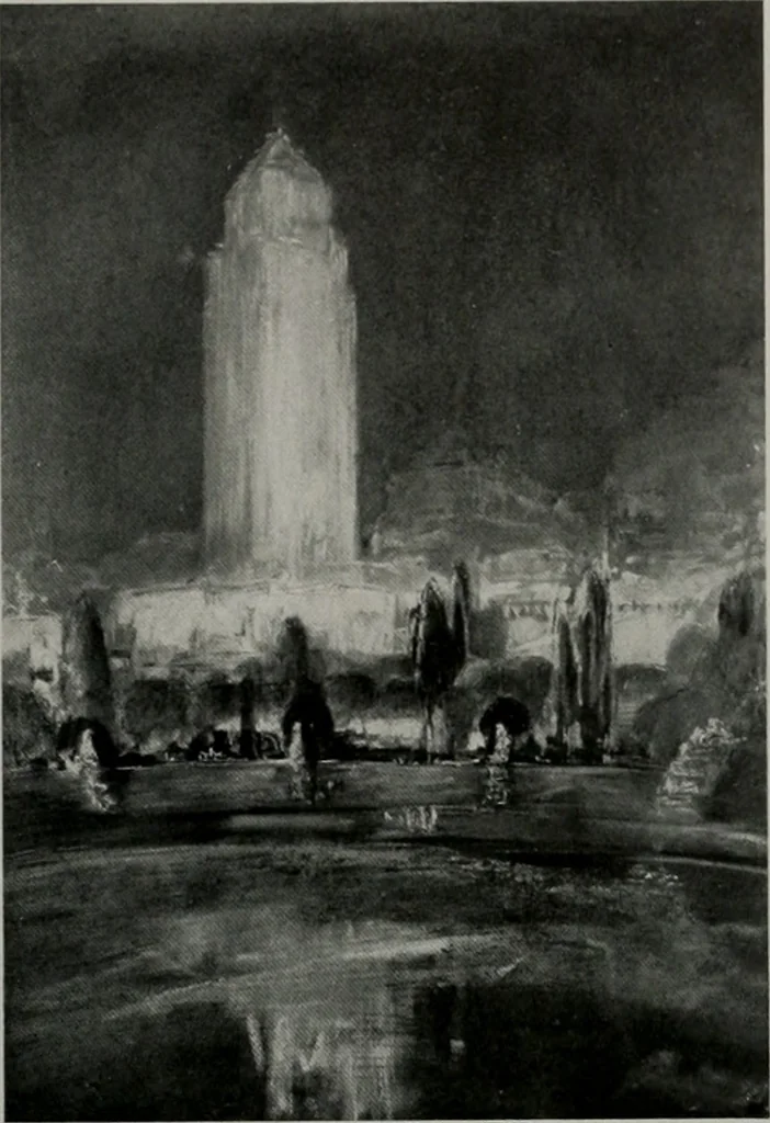 An illustration from Architect and engineer, 1905, leaf 246