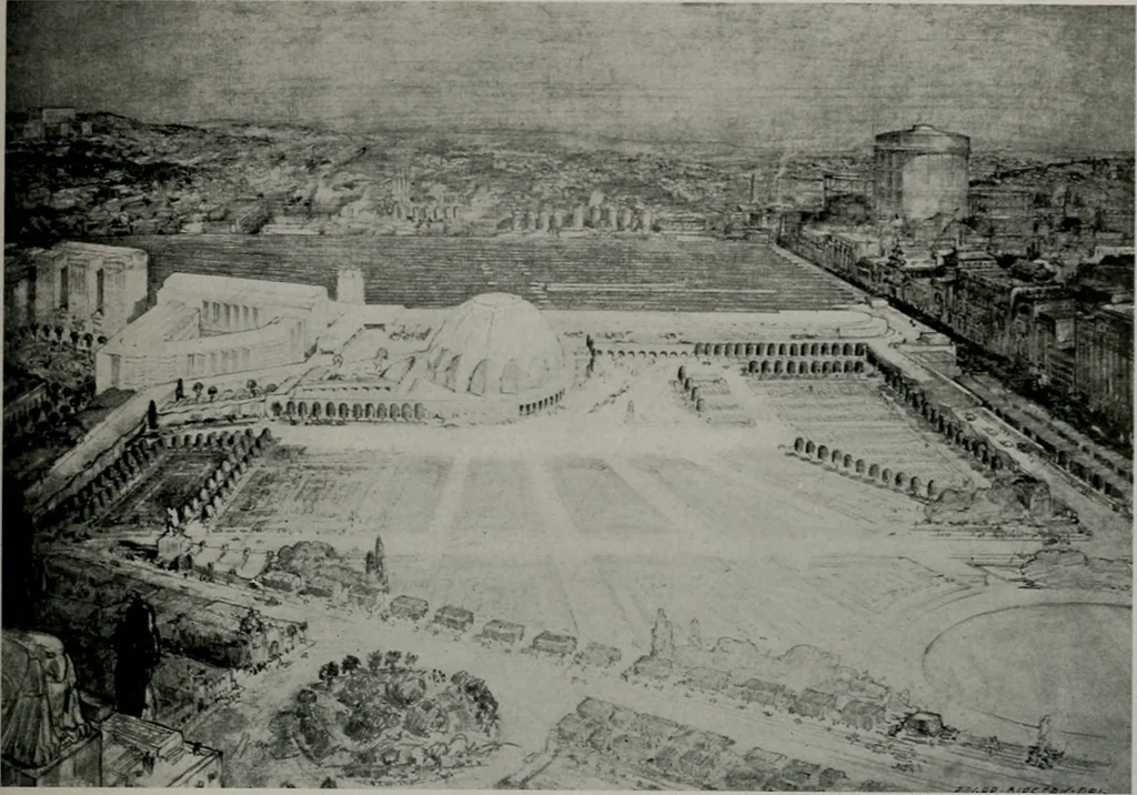 An illustration from Architect and engineer, 1905, leaf 248