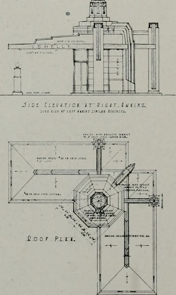 An illustration from Architect and engineer, 1905, leaf 29