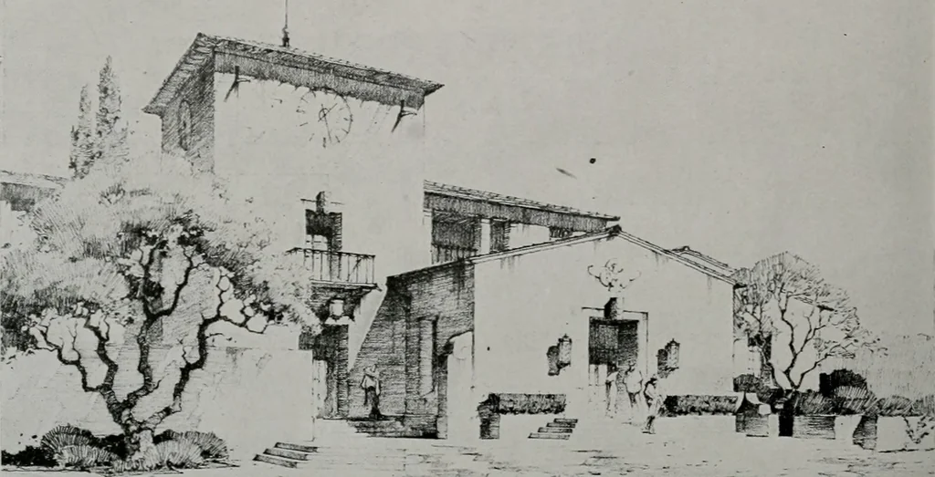An illustration from Architect and engineer, 1905, leaf 335