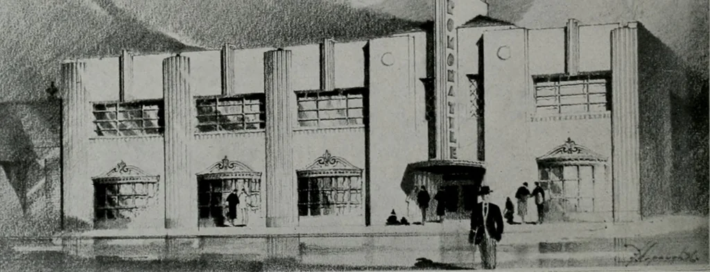 An illustration from Architect and engineer, 1905, leaf 407