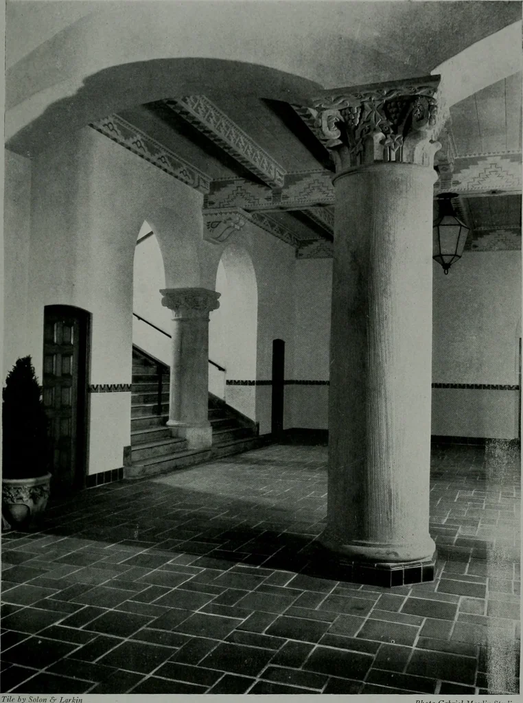 An illustration from Architect and engineer, 1905, leaf 102