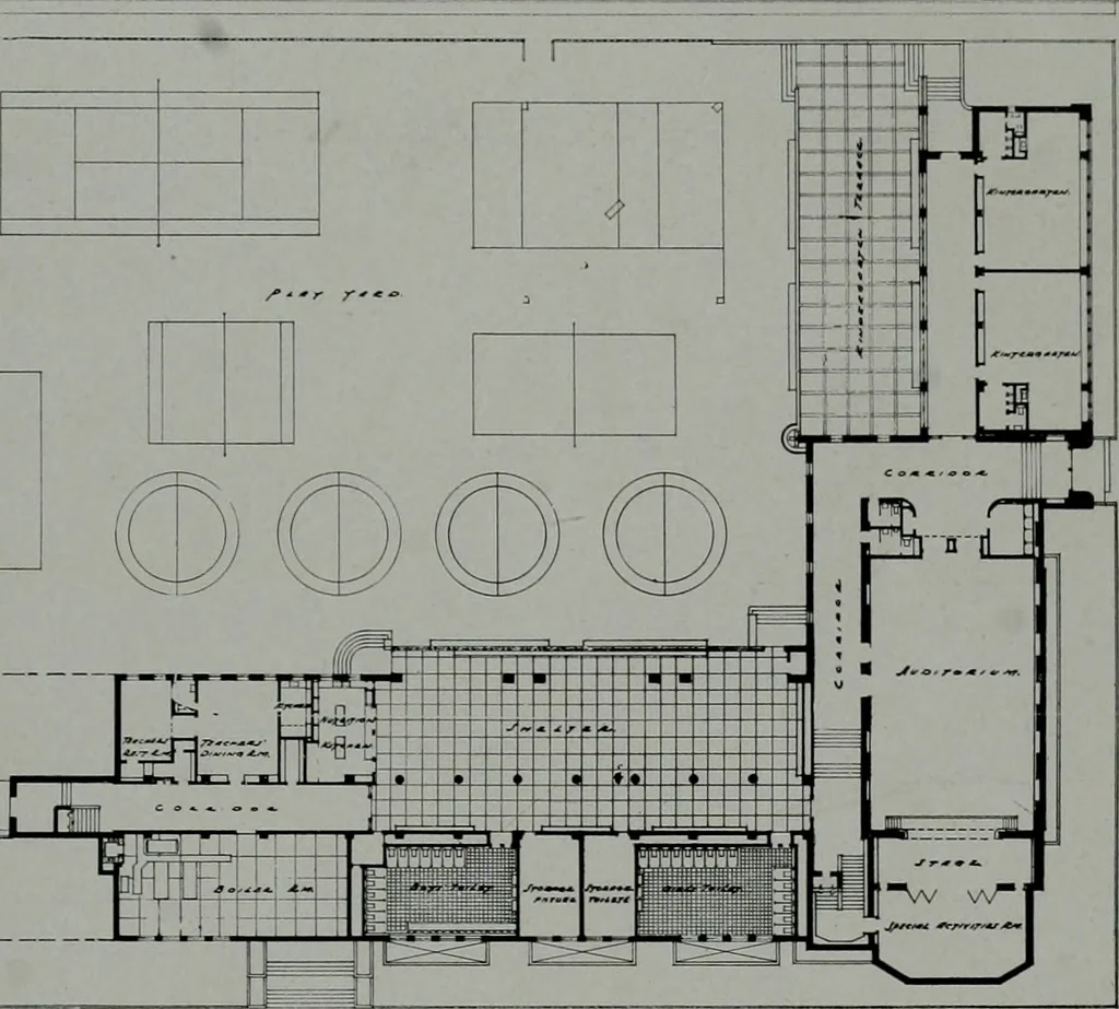 An illustration from Architect and engineer, 1905, leaf 172