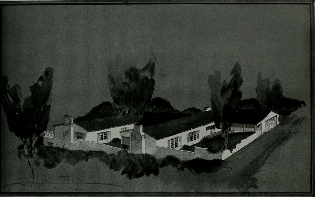 An illustration from Architect and engineer, 1905, leaf 182