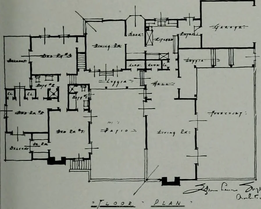 An illustration from Architect and engineer, 1905, leaf 182