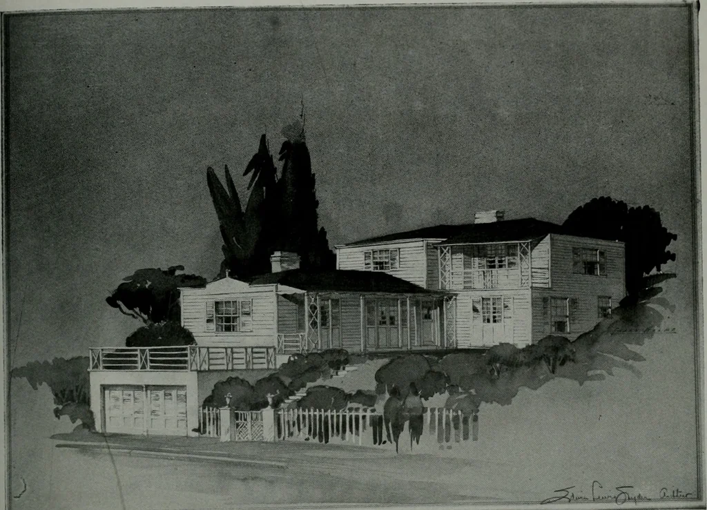 An illustration from Architect and engineer, 1905, leaf 184