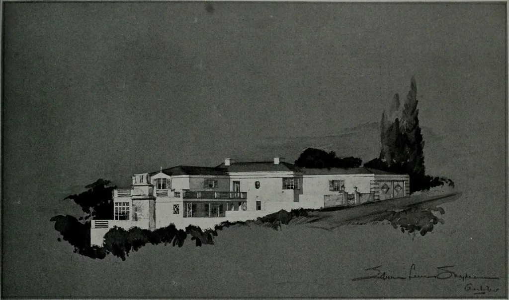 An illustration from Architect and engineer, 1905, leaf 186