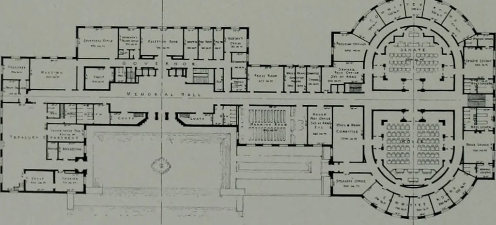 An illustration from Architect and engineer, 1905, leaf 253