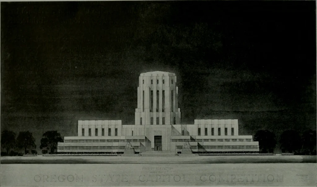 An illustration from Architect and engineer, 1905, leaf 255