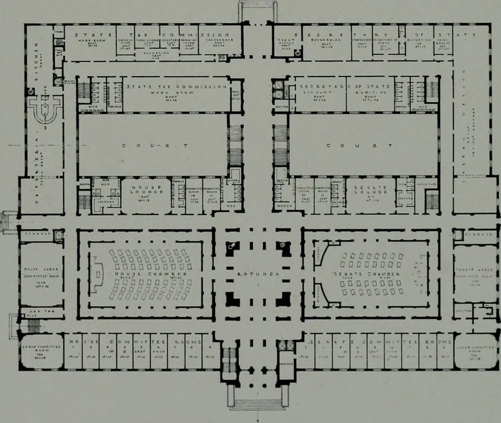 An illustration from Architect and engineer, 1905, leaf 261