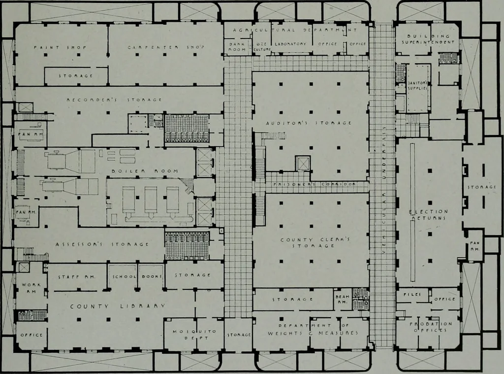 An illustration from Architect and engineer, 1905, leaf 404