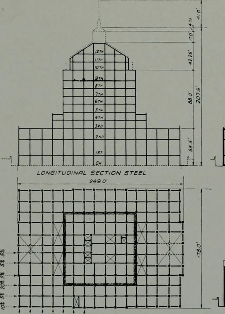 An illustration from Architect and engineer, 1905, leaf 411