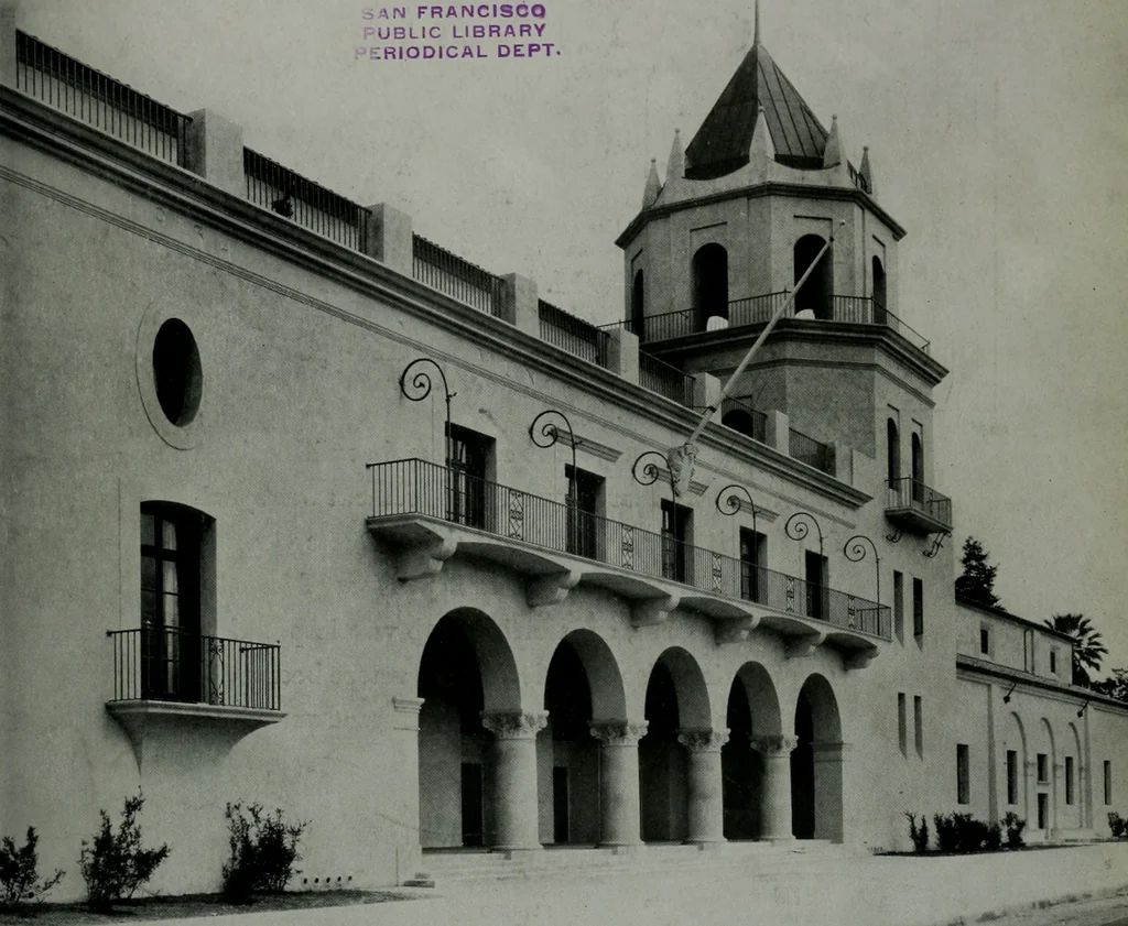 An illustration from Architect and engineer, 1905, leaf 84