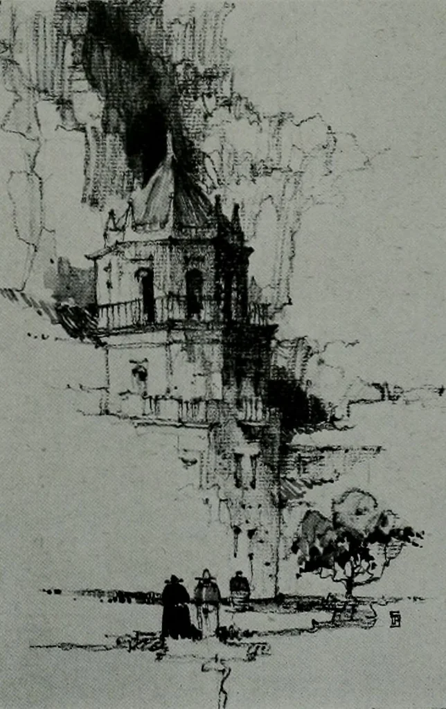 An illustration from Architect and engineer, 1905, leaf 90