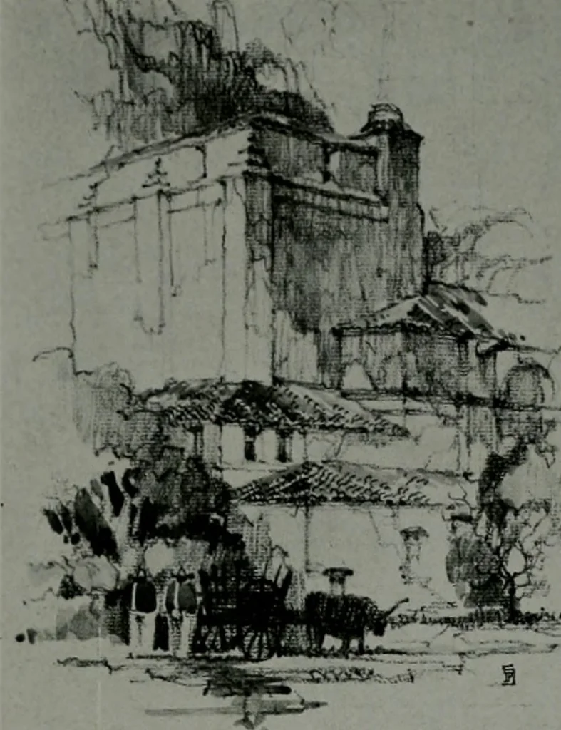 An illustration from Architect and engineer, 1905, leaf 93