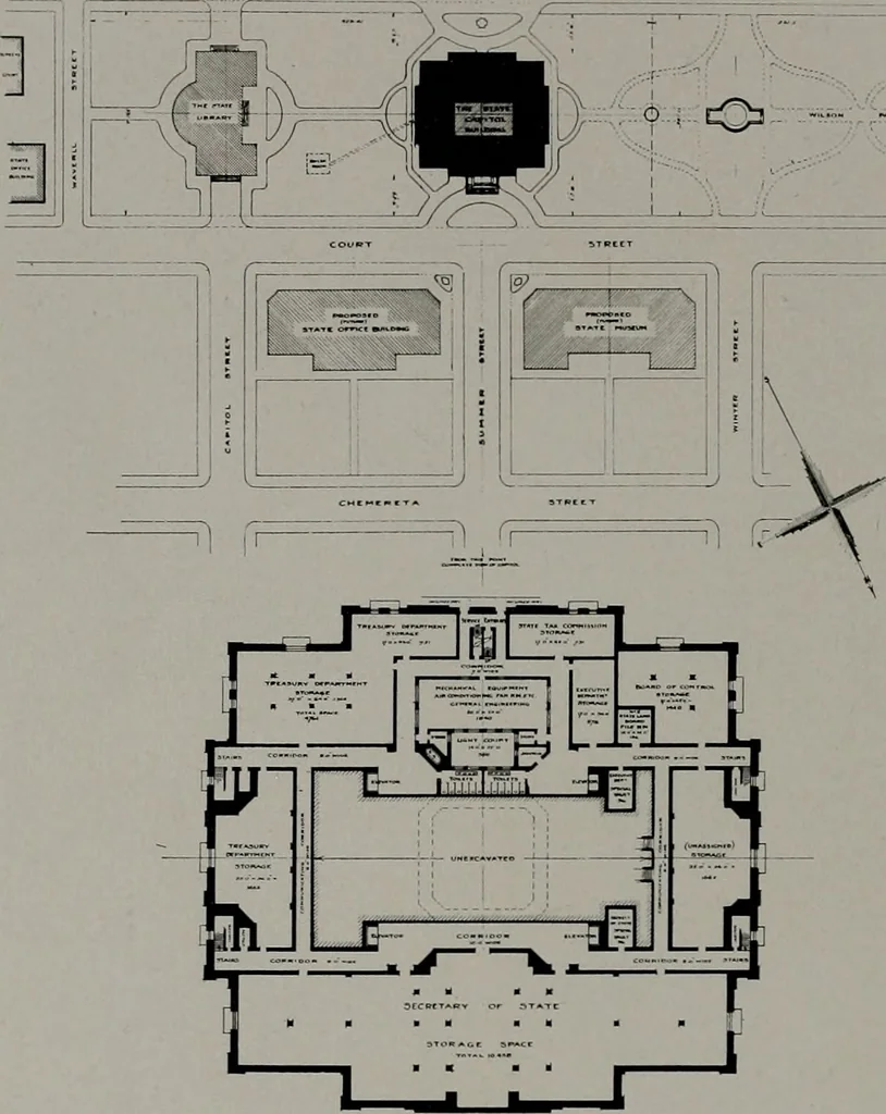 An illustration from Architect and engineer, 1905, leaf 103