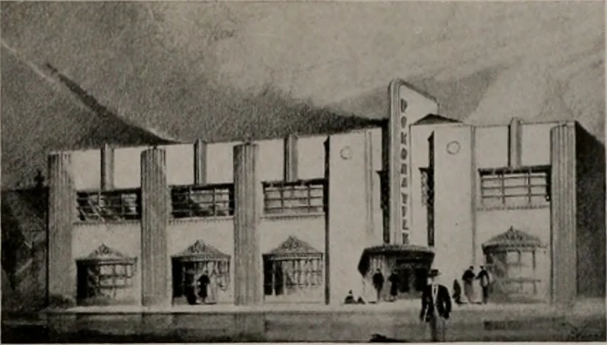 An illustration from Architect and engineer, 1905, leaf 146