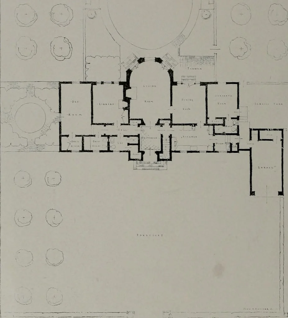 An illustration from Architect and engineer, 1905, leaf 21