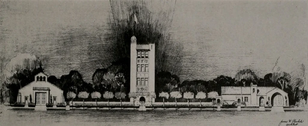An illustration from Architect and engineer, 1905, leaf 422