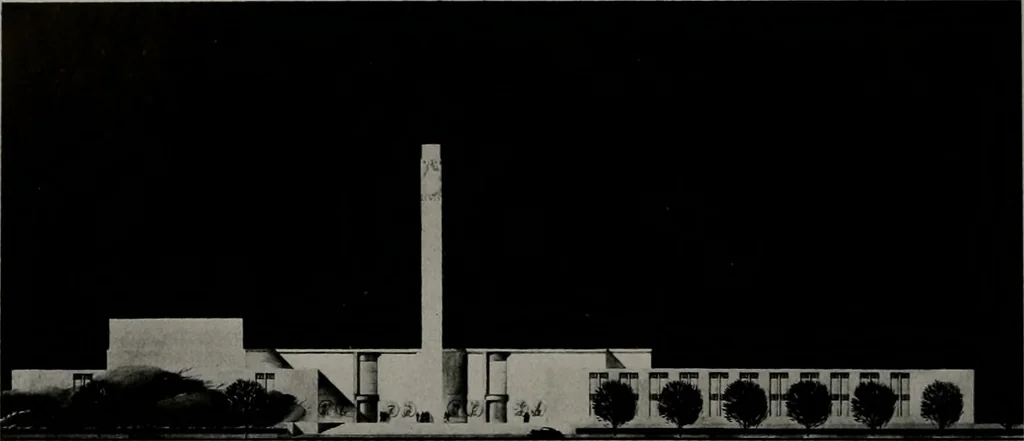 An illustration from Architect and engineer, 1905, leaf 91